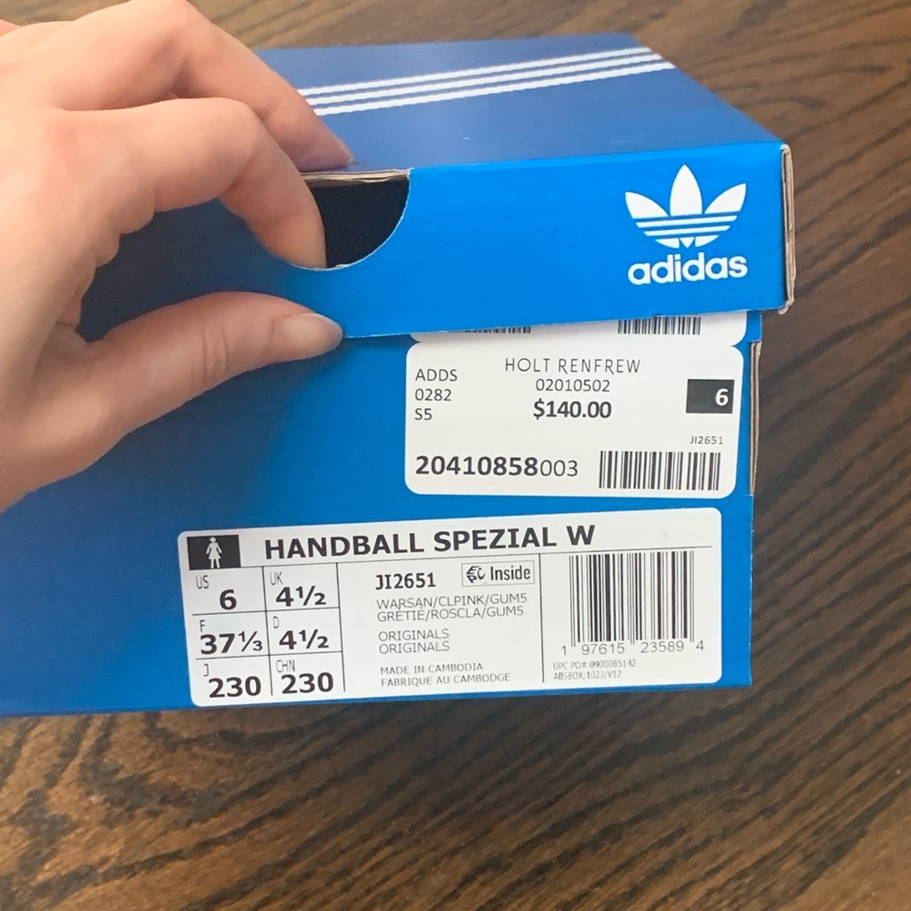 New Adidas Handball Spezial Shoes Warm Sandstone / Clear Pink / Gum Women’s 6.5 - Picture 9 of 9